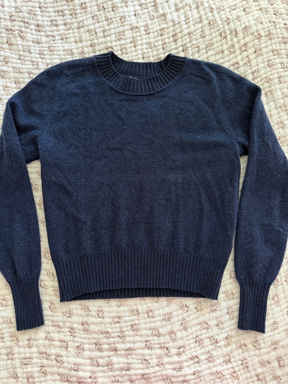 Everlane Cashmere Blend Navy Crewneck Sweater for Women